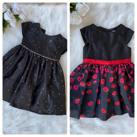 Gymboree Other - 2 Gymboree black dresses. 1 black shine cardigan